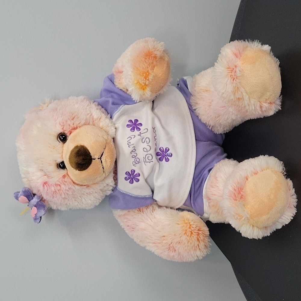 Build a Bear plush girl purple outfit